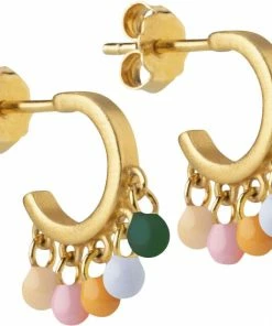 ENAMEL Copenhagen Hoops, Rainbow Petrol Green/Icy