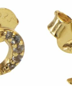 Hultquist Ruby Moon Earstud Gold