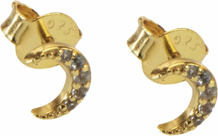 Hultquist Ruby Moon Earstud Gold