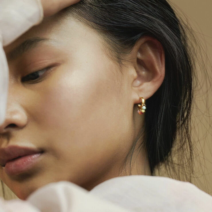 ENAMEL Copenhagen Hoops, Rainbow 925S/GP/M - Billede 2