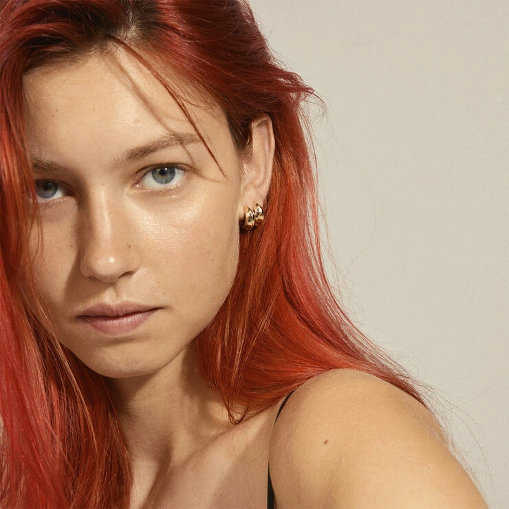 Pilgrim Øreringe : Edwina : Guldbelagt - Billede 2