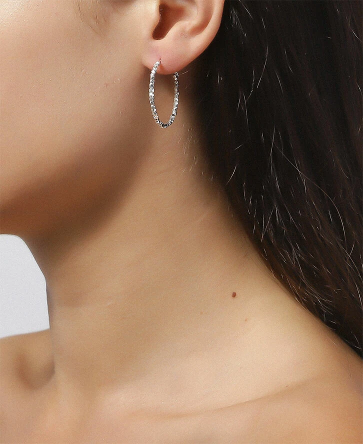 Jane Kønig Small Bead Creole, Sterling Silver 223 - Billede 2