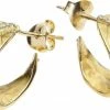With Love Darling Ashok Leaf Earring Brass