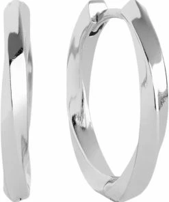 Carr&eacute; Jewellery THE TWIST HOOPS Silver