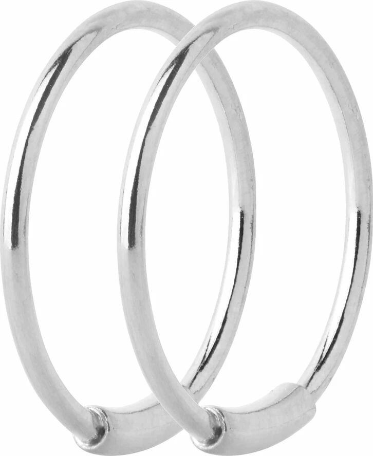 Maria Black Basic Hoop Small Silver HP