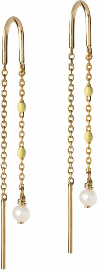 ENAMEL Copenhagen Earring, Lilja 925S/GP