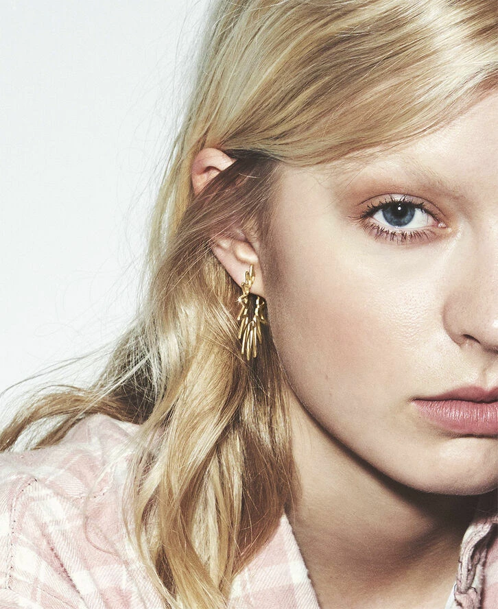 Jane Kønig Sun Earring, Gold-plated Silver 221 - Billede 2