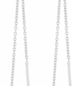 Pernille Corydon Jewellery Lagoon Earchains 10 Cm Baroque Pearl