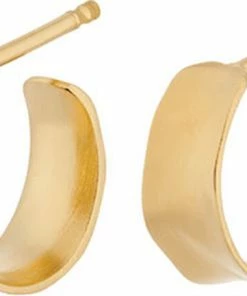 Pernille Corydon Jewellery Mini Saga Earrings Size 12 Mm Goldplated