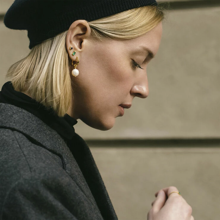 Carré Jewellery THE TWIST HOOPS Gold - Billede 3