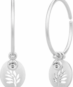 Julie Sandlau Tree Of Life Medium Hoops Sølv