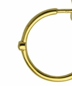 Hultquist Classic Alfa &oslash;reringe. Diameter: 15 Mm. Guld