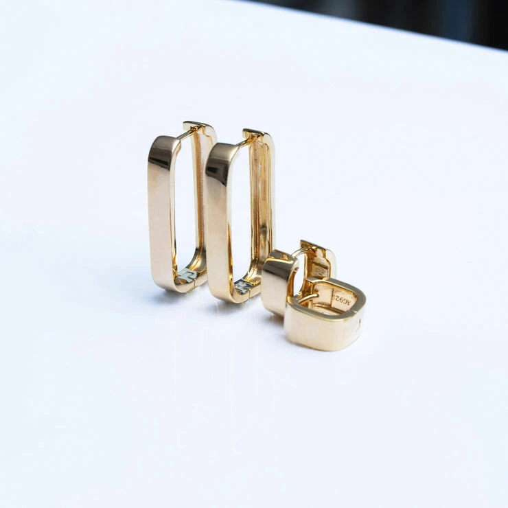 Sif Jakobs Jewellery MATERA PIANURA GRANDE EARRINGS 18K Gold Plated - Billede 3