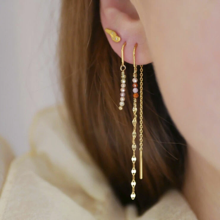 ENAMEL Copenhagen Earring, Ivanna Light Champagne/A - Billede 2