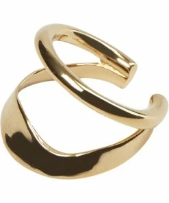 Maria Black Ripples Ear Cuff Gold HP Gold
