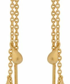 Pernille Corydon Jewellery Waterdrop Earchains Lenght 10 Cm