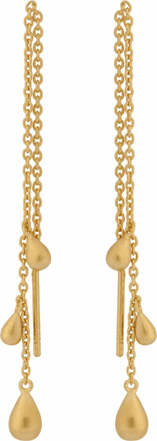 Pernille Corydon Jewellery Waterdrop Earchains Lenght 10 Cm