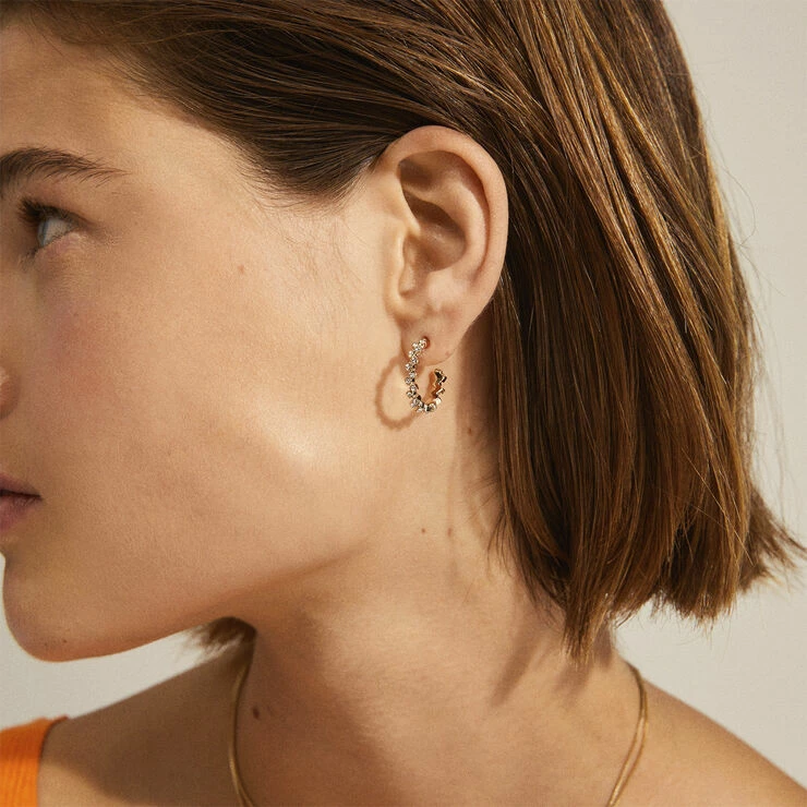 Pilgrim Øreringe : Jolene : Guldbelagt : Kr - Billede 3