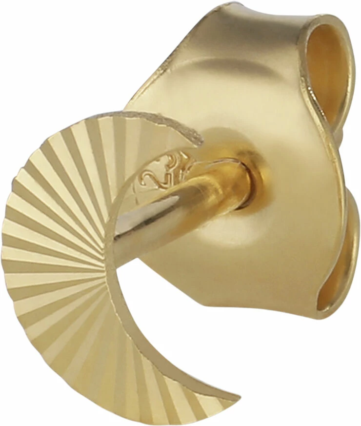 Jane Kønig Reflection Halfmoon Stud, Gold-plated Sterling Silver 221