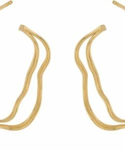 Pernille Corydon Jewellery Double Wave Hoops 30 Mm