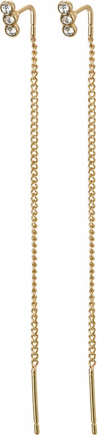 Pilgrim Øreringe, Titiana, Guldbelagt, Krystal Guld