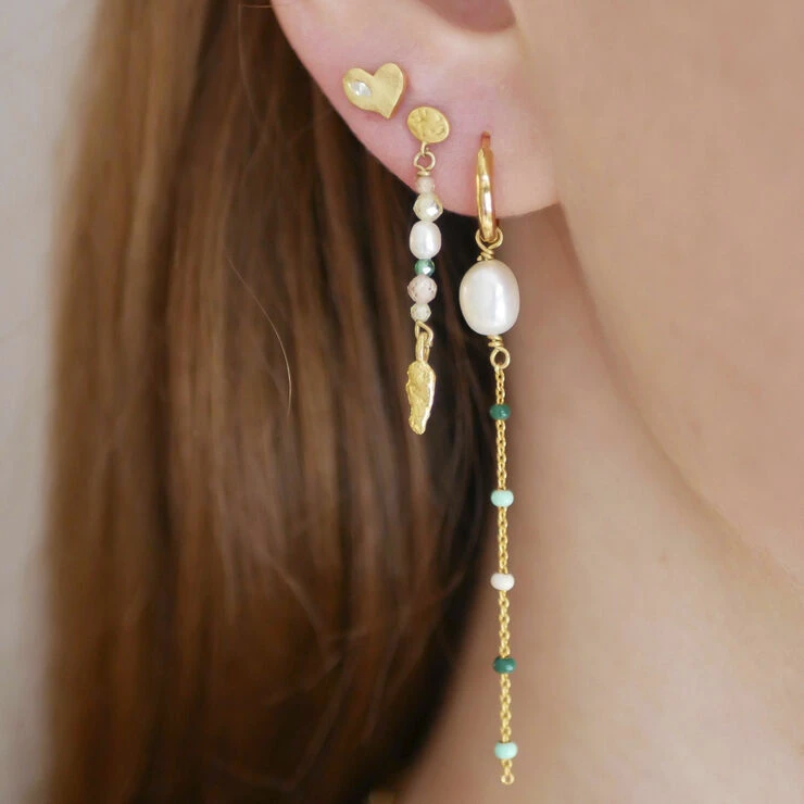 ENAMEL Copenhagen Studs, Rosalie Clear CZ - Billede 2