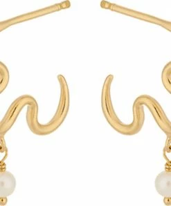 Pernille Corydon Jewellery Bay Earsticks Size 15 Mm Goldplated