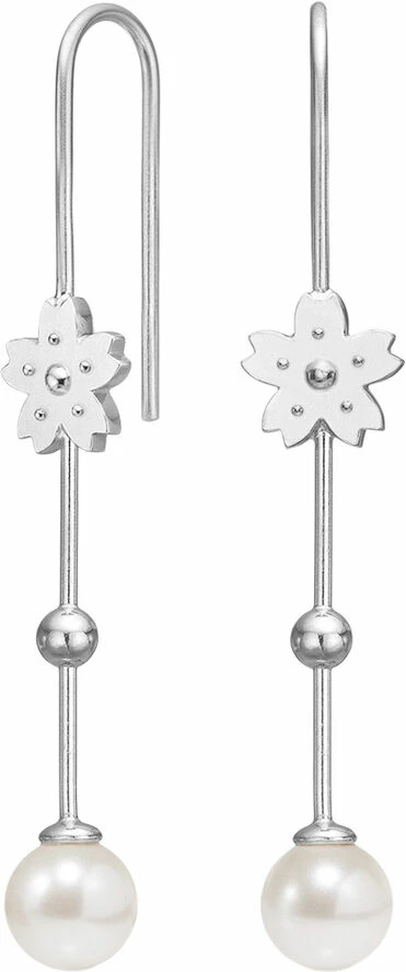 Polar Jewelry Sakura Hanging Pearl White Freshwater Pearl