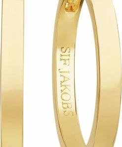 Sif Jakobs Jewellery ELLERA PIANURA GRANDE EARRINGS 18K Gold Plated