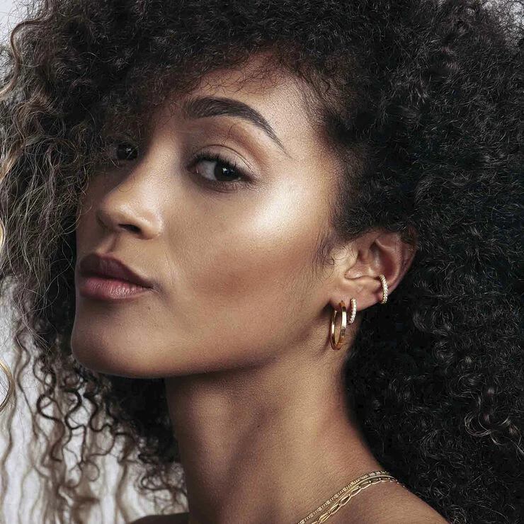 Sif Jakobs Jewellery ELLERA PIANURA GRANDE EARRINGS 18K Gold Plated - Billede 2