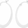 Pernille Corydon Jewellery Small Escape Hoops Size 30 Mm Silver