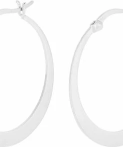 Pernille Corydon Jewellery Small Escape Hoops Size 30 Mm Silver