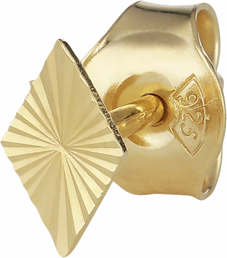 Jane Kønig Reflection Rhombe Stud, Gold-plated Sterling Silver 221
