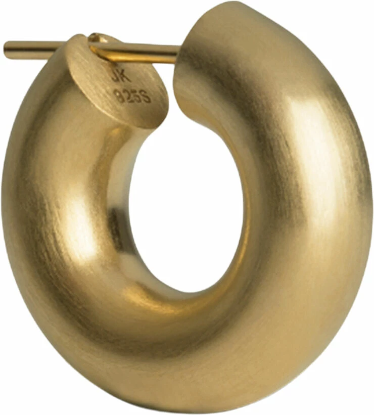 Jane Kønig Small Chunky Hoop, Gold-plated Sterling Silver 221 - Billede 2