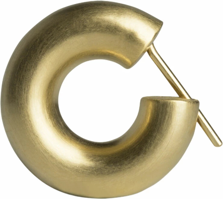 Jane Kønig Small Chunky Hoop, Gold-plated Sterling Silver 221 - Billede 4