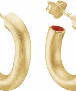 ENAMEL Copenhagen Hoops, Oval Hidden Spot 925s/Gp/M