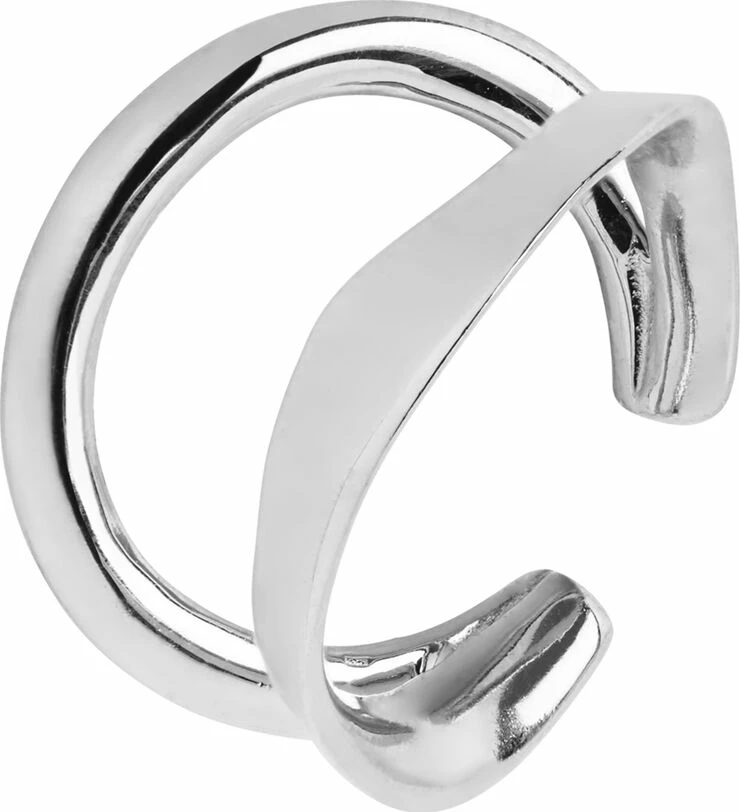 Maria Black Ripples Ear Cuff Silver HP Silver