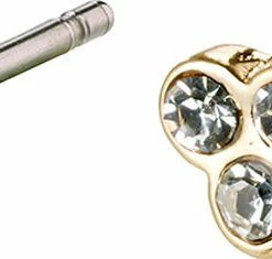 Pilgrim Øreringe, Caily, Guldbelagt, Krystal Guld