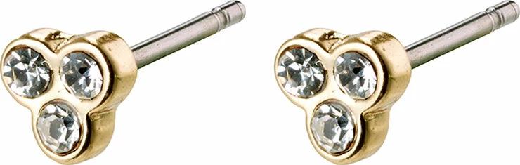 Pilgrim Øreringe, Caily, Guldbelagt, Krystal Guld