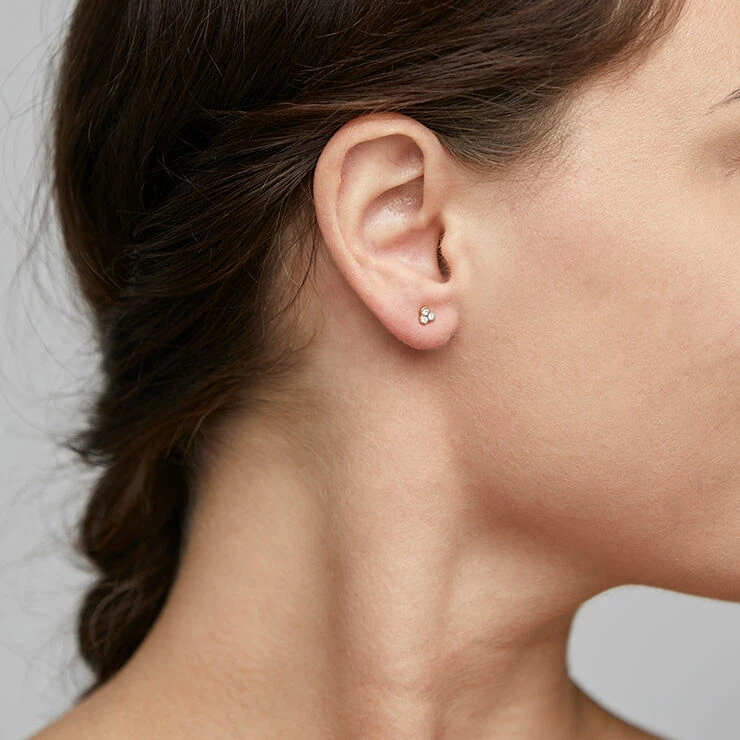 Pilgrim Øreringe, Caily, Guldbelagt, Krystal Guld - Billede 2