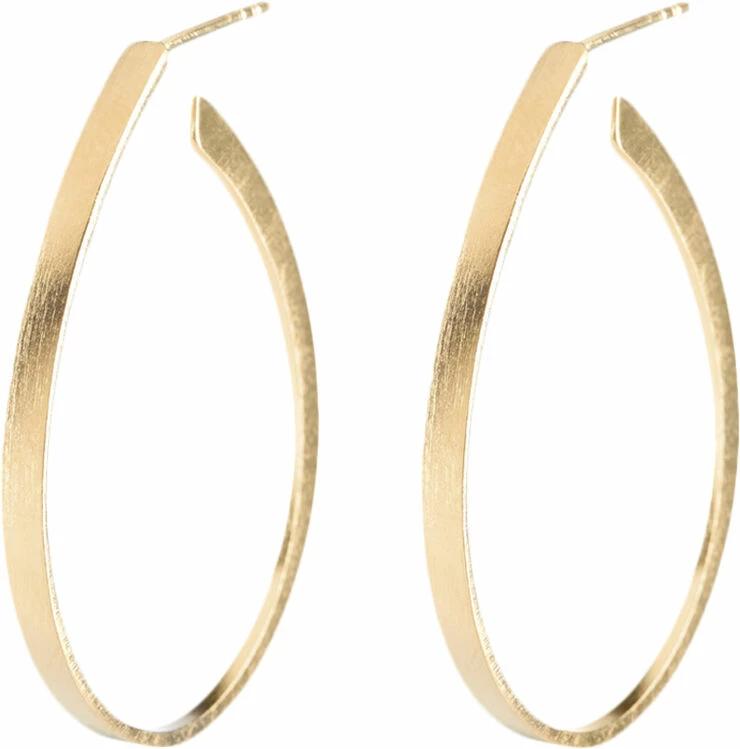 Pernille Corydon Jewellery Oval Creoles Size 35 Mm