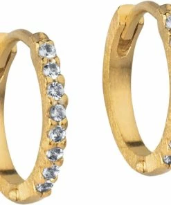 ENAMEL Copenhagen Hoops, Mini Flora CZ