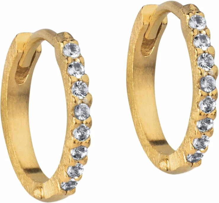 ENAMEL Copenhagen Hoops, Mini Flora CZ