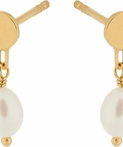 Pernille Corydon Jewellery Ocean Dream Earsticks 10 Mm Goldplated