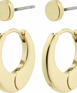 Pilgrim Øreringe : Eilish : Guldbelagt