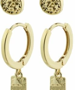 Pilgrim Øreringe : Valkyria : Guldbelagt