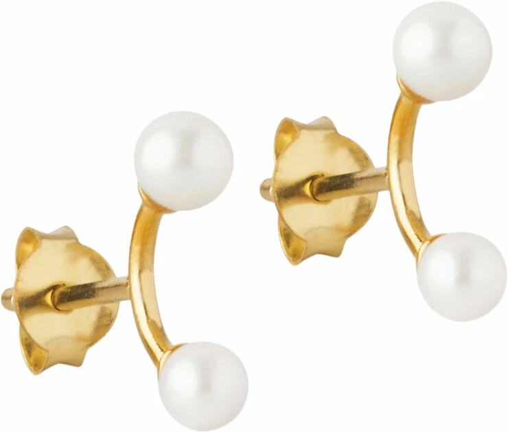 ENAMEL Copenhagen Earring, 2 Pearls 925s/Gp