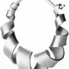 Jane K&oslash;nig Small Curly Hoop, Sterling Silver 223