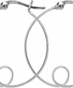 Hultquist Classic Alva &oslash;reringe. Diameter: 24 Mm. Sølv