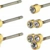 Pilgrim GOLD-PLATED KAMARI STUD SET W/ CRYSTALS